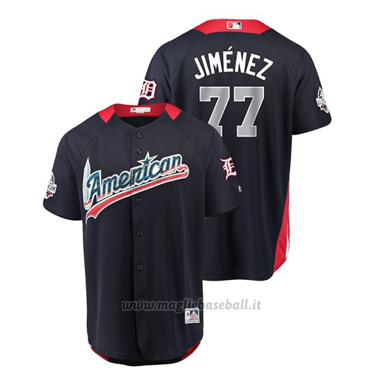 Maglia Baseball Uomo All Star Game Tigers Joe Jimenez 2018 1ªRun Derby American League Blu